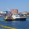 В порту Владивосток проведено учение по ликвидации нефтеразлива